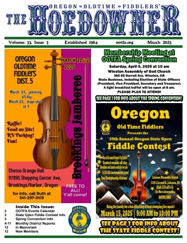 January Hoedowner Cover